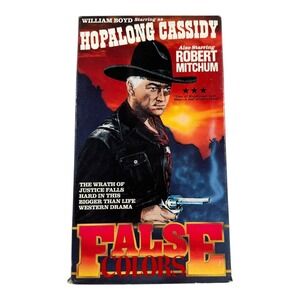 Hopalong Cassidy False Colors VHS Tape William Boyd Robert Mitchum‎